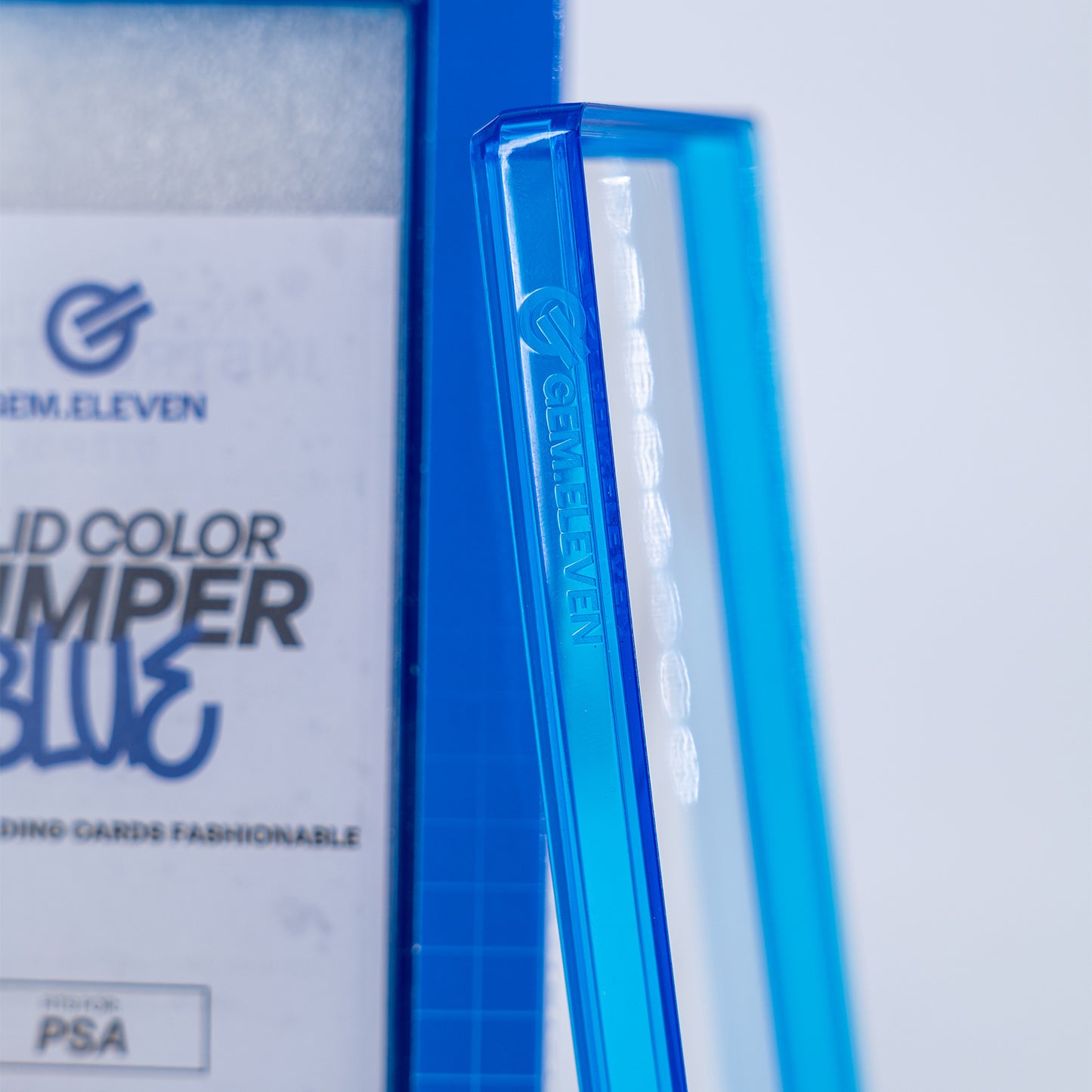 Gem.Eleven Solid Slab Bumper Blau (PSA) – Schutzrahmen für gegradete Karten