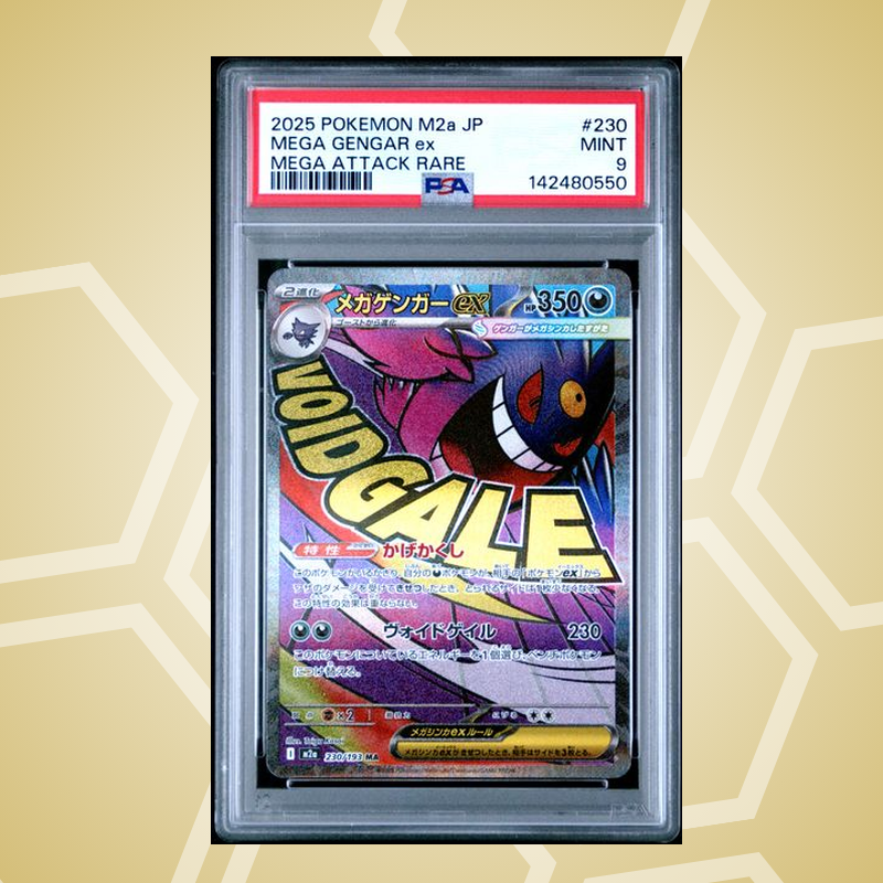 2025 Pokemon Japanese M2A-Mega Dream ex #230 Mega Gengar ex Mega Attack Rare PSA 9