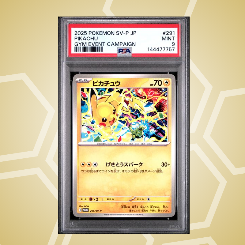2025 Pokemon Japanese Sv-P Promo #291 Pikachu Gym Event Campaign PSA 9