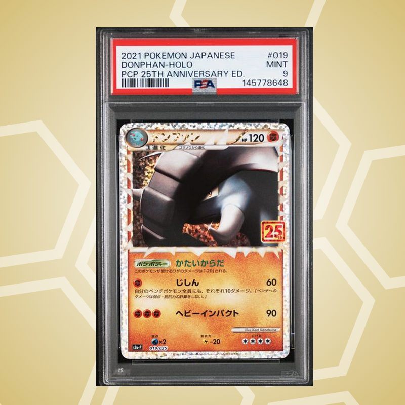 2021 Pokemon Japanese Promo Card Pack 25Th Anniversary Edition #019 Donphan-Holo Pcp 25Th Anniversary Ed. PSA 9