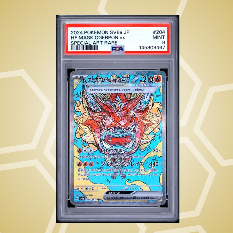 2024 Pokemon Japanese Sv8A-Terastal Fest ex #204 Hf Mask Ogerpon ex Special Art Rare PSA 9