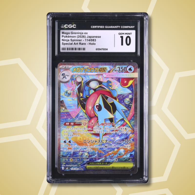2026 Pokemon Japanese Mega Greninja ex SAR Ninja Spinner #114 CGC 10