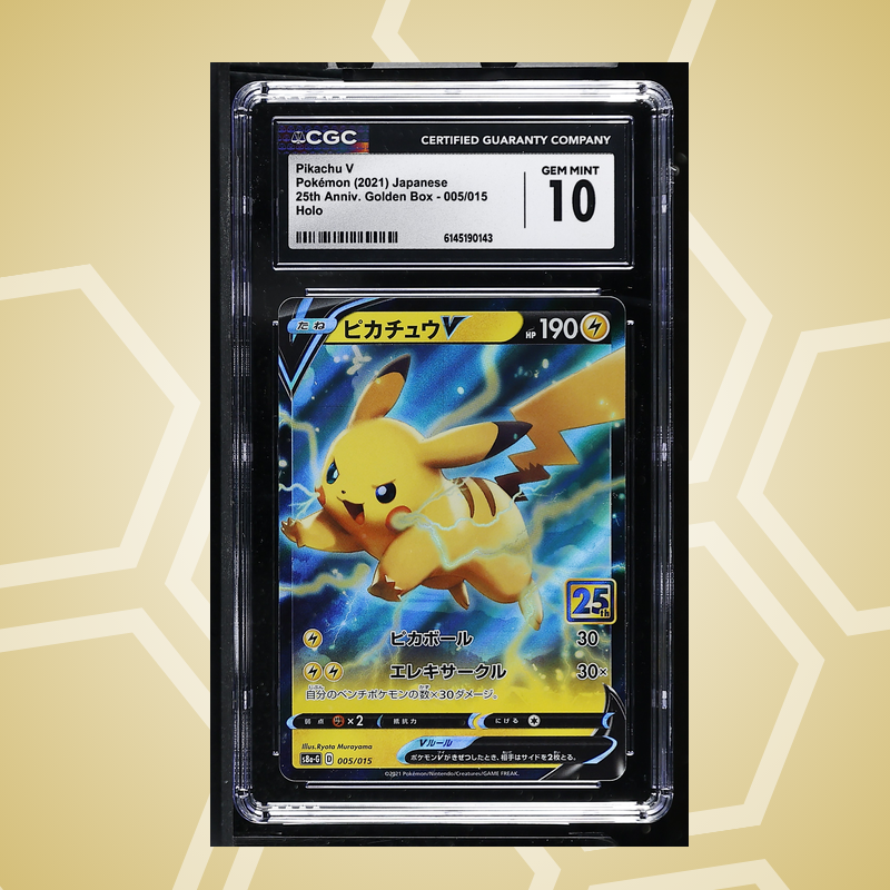 Pikachu V Holo – 25Th Anniv. Golden Box JP – CGC 10 (2021)