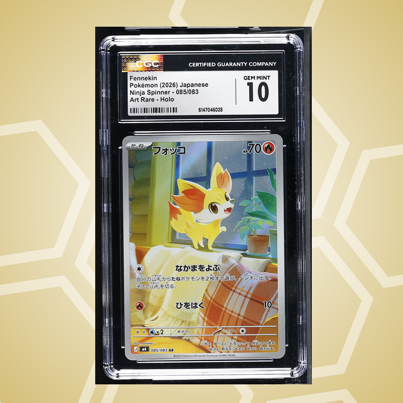 Fynx (Fennekin) Art Rare Holo – Ninja Spinner JP – CGC 10 (2026)