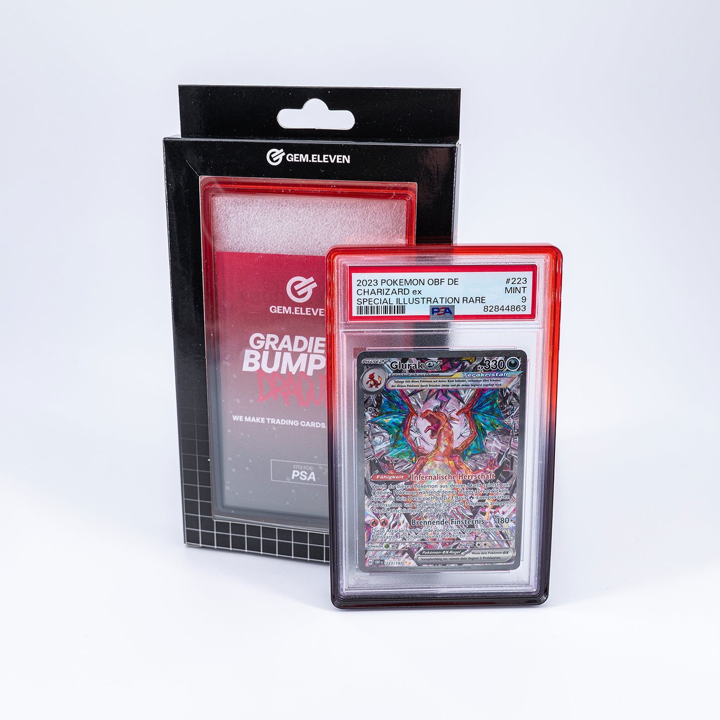 Gem.Eleven Gradient Slab Bumper Dracula (PSA) – Schutzrahmen für gegradete Karten
