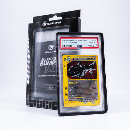 Gem.Eleven Solid Slab Bumper Schwarz (PSA) – Schutzrahmen für gegradete Karten