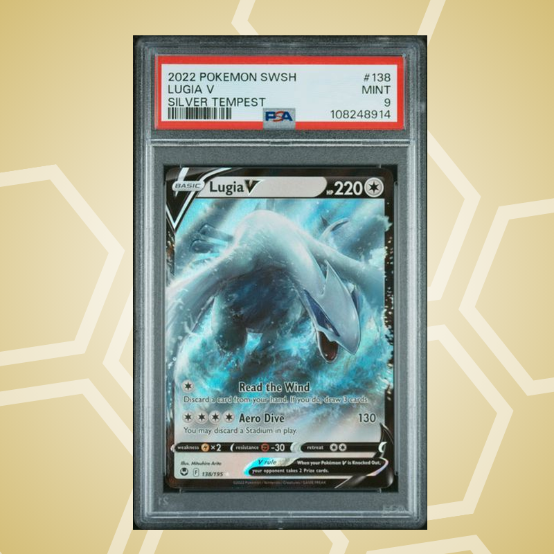 2022 Pokemon Sword & Shield Silver Tempest #138 Lugia V Silver Tempest PSA 9