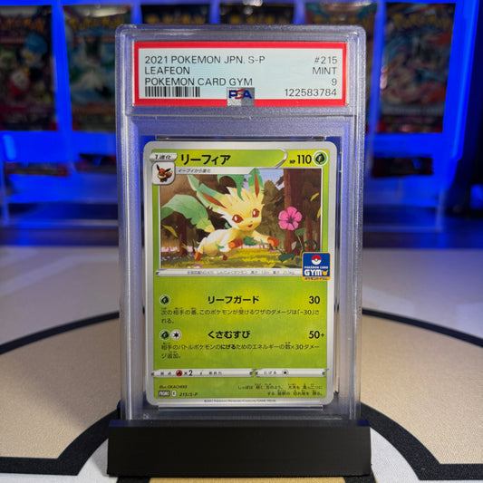 Leafeon - 2021 S Promo Pokemon Card Gym #215 - PSA 9 - Cert 122583784