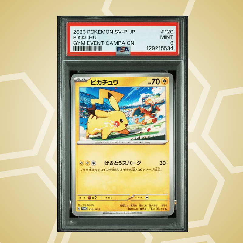 2023 Pokemon Japanese Sv-P Promo #120 Pikachu Gym Event Campaign PSA 9