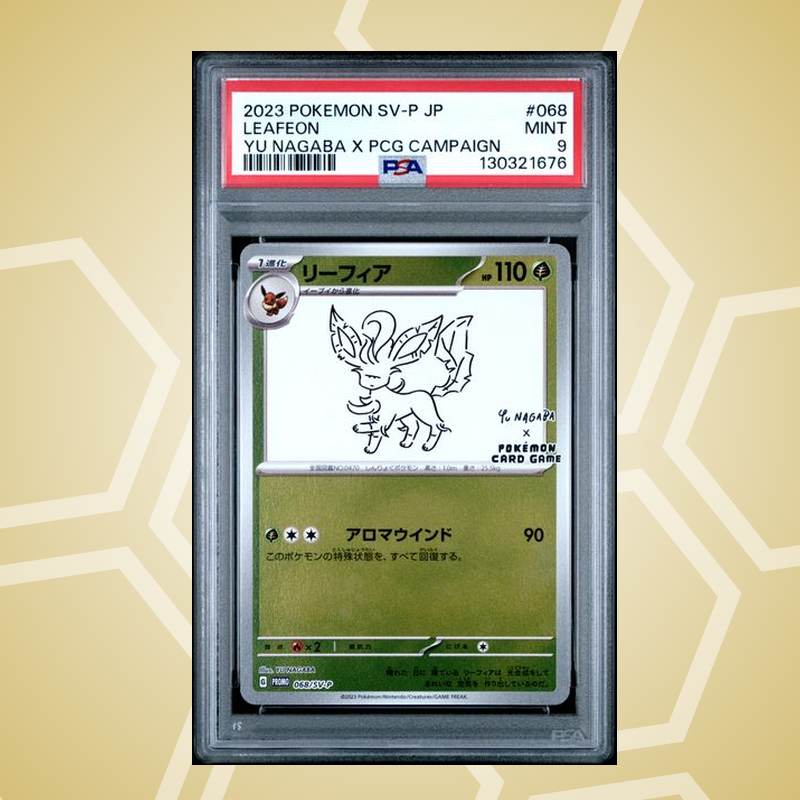 2023 Pokemon Japanese Sv-P Promo #068 Leafeon Yu Nagaba X Pcg Campaign PSA 9