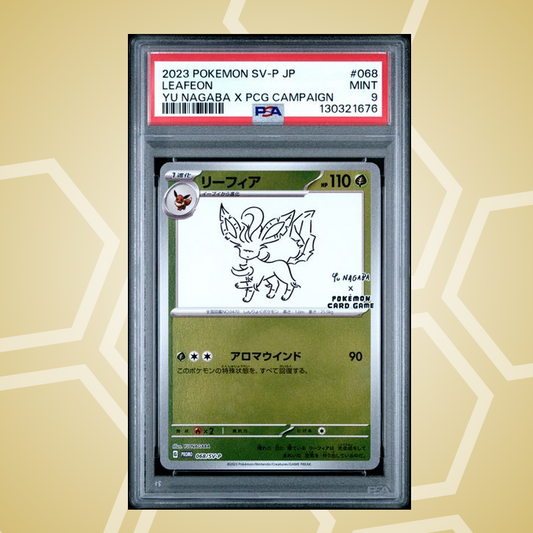 2023 Pokemon Japanese Sv-P Promo #068 Leafeon Yu Nagaba X Pcg Campaign PSA 9