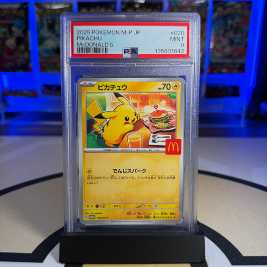 Pikachu - 2025 M-P Promo (McDonald's) #020 - PSA 9 - Cert 135601643