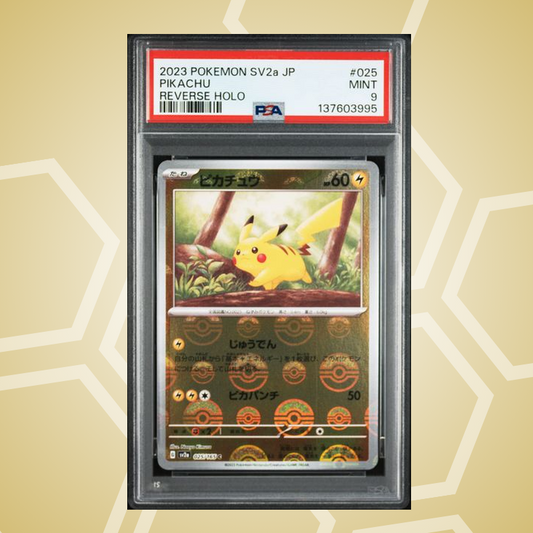 2023 Pokemon Japanese Sv2A-Pokemon Card 151 #025 Pikachu Reverse Holo PSA 9