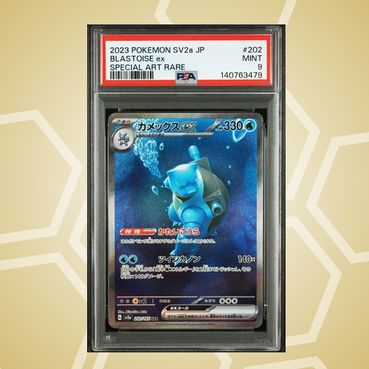 2023 Pokemon Japanese Sv2A-Pokemon 151 #202 Blastoise ex Special Art Rare PSA 9