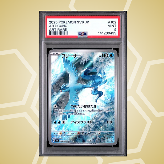 2025 Pokemon Japanese Sv9-Battle Partners #102 Articuno Art Rare PSA 9