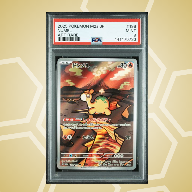2025 Pokemon Japanese M2A-Mega Dream ex #198 Numel Art Rare PSA 9