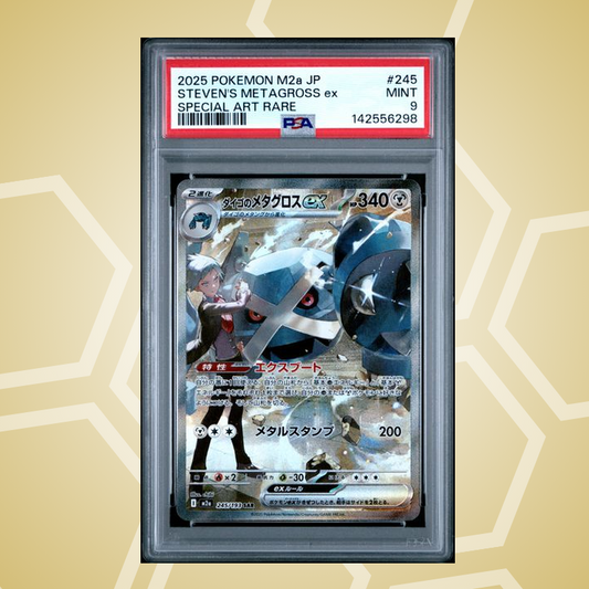 2025 Pokemon Japanese M2A-Mega Dream ex #245 Steven'S Metagross ex Special Art Rare PSA 9