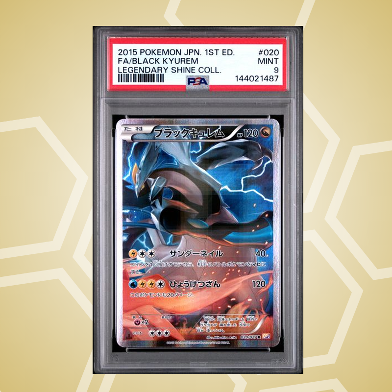 2015 Pokemon Japanese Legendary Shine Collection #020 Fa/Black Kyurem Legendary Shine Coll. PSA 9