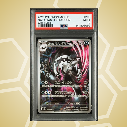 2025 Pokemon Japanese M2A-Mega Dream ex #209 Galarian Obstagoon Art Rare PSA 9