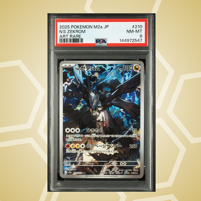 2025 Pokemon Japanese M2A-Mega Dream ex #210 N'S Zekrom Art Rare PSA 8