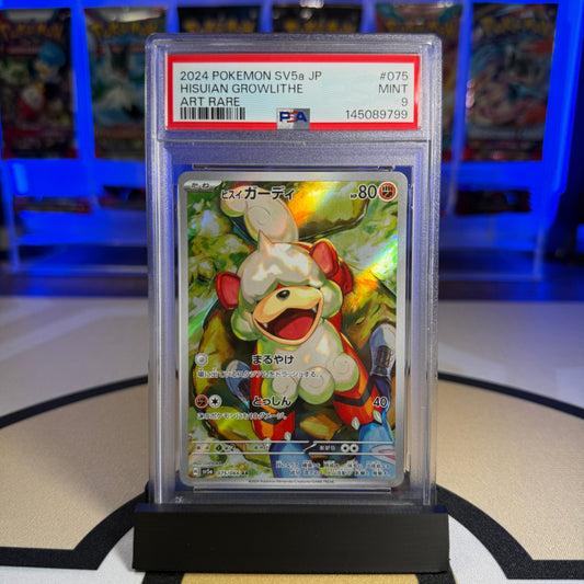 Hisuian Growlithe - 2024 SV5a Crimson Haze #075 - PSA 9 - Cert 145089799