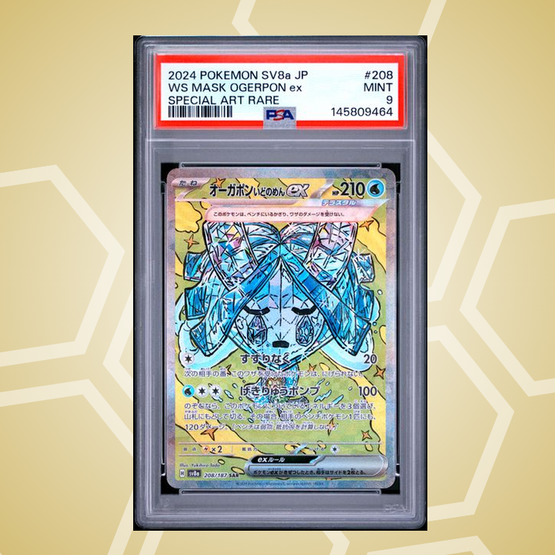 2024 Pokemon Japanese Sv8A-Terastal Fest ex #208 Ws Mask Ogerpon ex Special Art Rare PSA 9