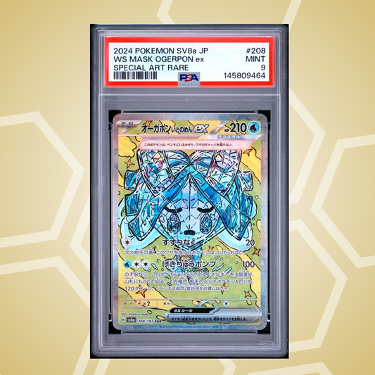 2024 Pokemon Japanese Sv8A-Terastal Fest ex #208 Ws Mask Ogerpon ex Special Art Rare PSA 9