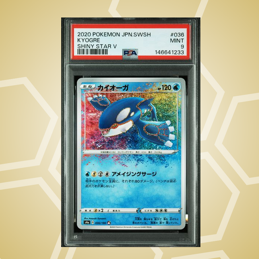 2020 Pokemon Japanese Sword & Shield Shiny Star V #036 Kyogre Shiny Star V PSA 9