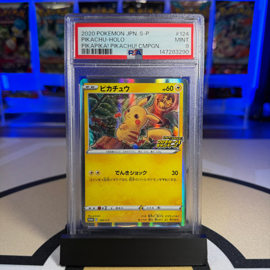 Pikachu Holo - 2020 S Promo (Pikapika Campaign) #124 - PSA 9 - Cert 147283290