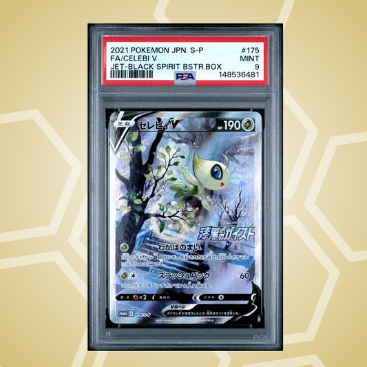 2021 Pokemon Japanese S Promo #175 Fa/Celebi V Jet-Black Spirit Bstr.Box PSA 9