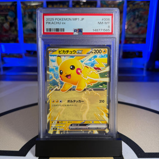 Pikachu ex - 2025 MP1 Start Deck 100 Corociao #006 - PSA 8 - Cert 148771565
