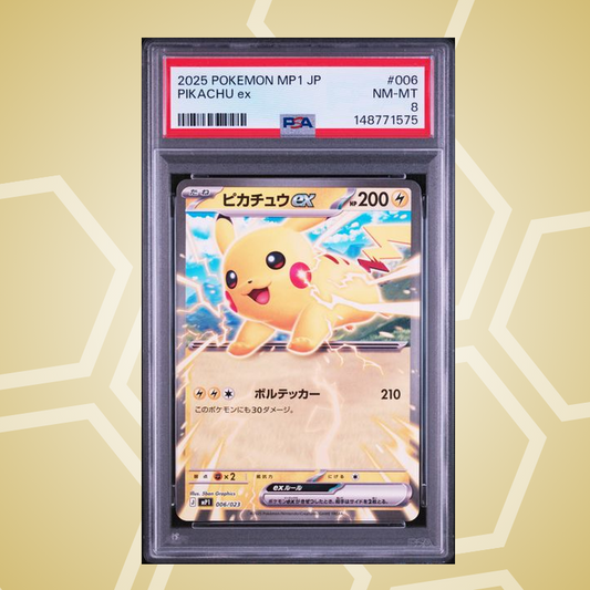 2025 Pokemon Japanese Mp1-Start Deck 100 Battle Collection Corociao Version #006 Pikachu ex PSA 8