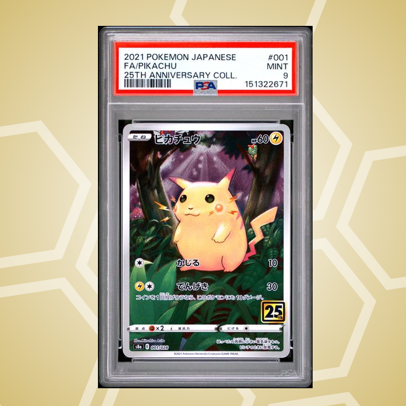 2021 Pokemon Japanese 25Th Anniversary Collection #001 Fa/Pikachu 25Th Anniversary Coll. PSA 9