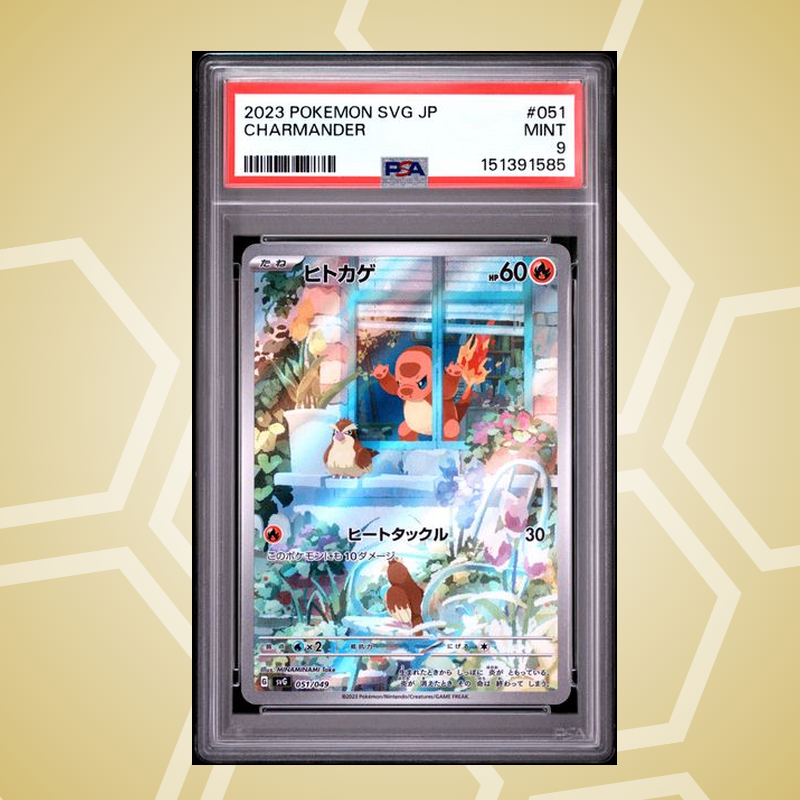 2023 Pokemon Japanese Svg-Venusaur & Charizard & Blastoise Special Deck Set ex #051 Charmander PSA 9