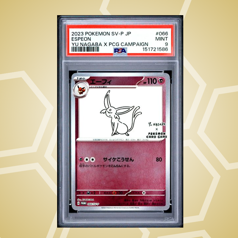 2023 Pokemon Japanese Sv-P Promo #066 Espeon Yu Nagaba X Pcg Campaign PSA 9