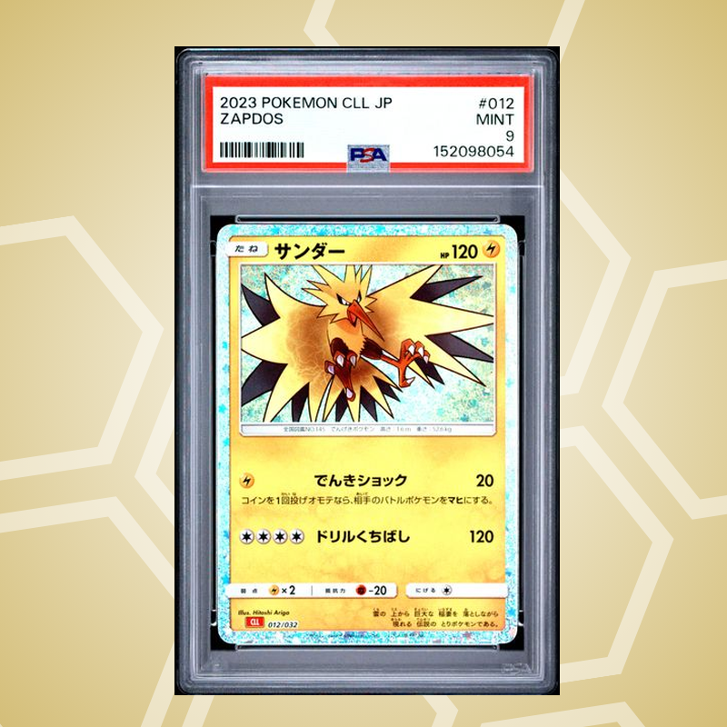 2023 Pokemon Japanese Cll-Trading Card Game Classic Charizard & Ho-Oh ex Deck #012 Zapdos PSA 9