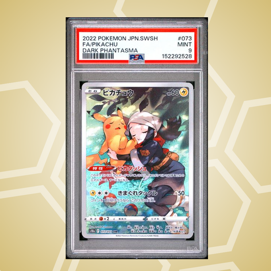 2022 Pokemon Japanese Sword & Shield Dark Phantasma #073 Fa/Pikachu Dark Phantasma PSA 9