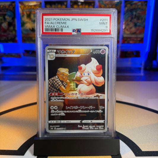 Alcremie VMAX (FA) - 2021 SWSH VMAX Climax #201 - PSA 9 - Cert 152684291