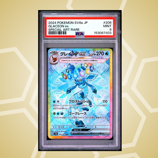 2024 Pokemon Japanese Sv8A-Terastal Fest ex #206 Glaceon ex Special Art Rare PSA 9