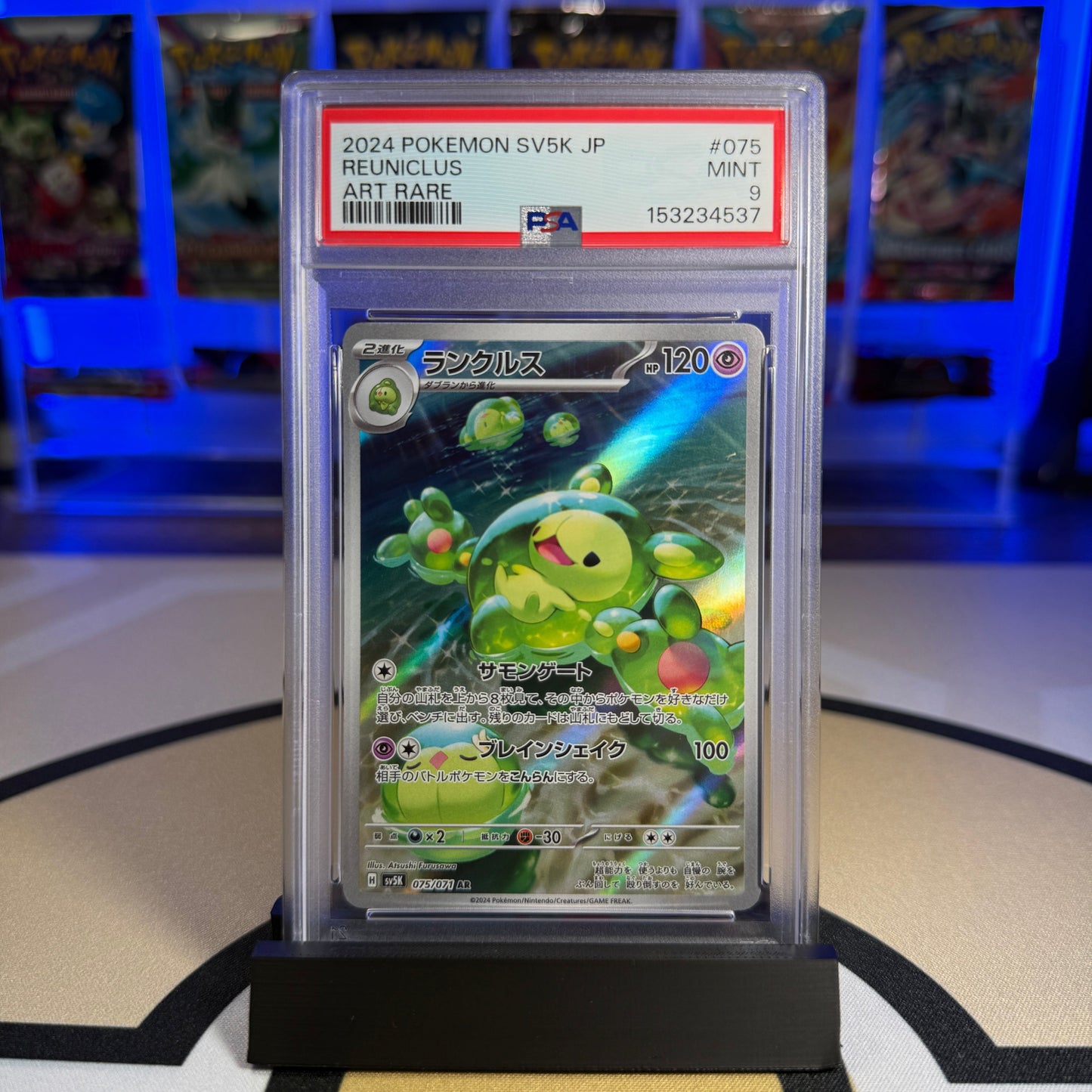 Reuniclus (AR) - 2024 SV5K Wild Force #075 - PSA 9 - Cert 153234537