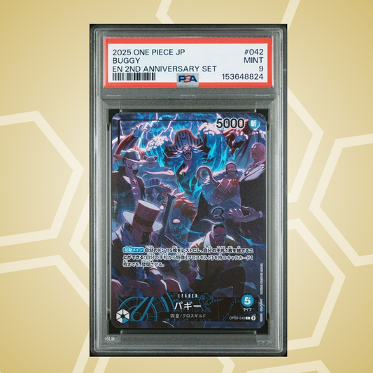 2025 One Piece Japanese English Version 2Nd Anniversary Set #042 Buggy PSA 9