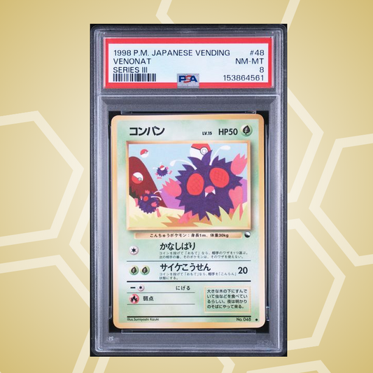 1998 Pokemon Japanese Vending #48 Venonat Series Iii PSA 8