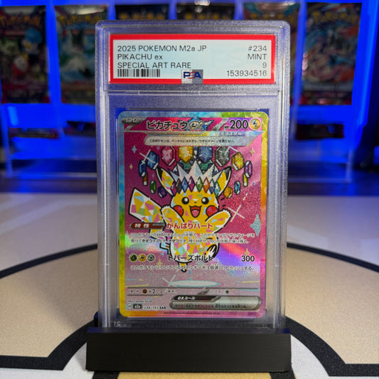 Pikachu ex (SAR) - 2025 M2a Mega Dream ex #234 - PSA 9 - Cert 153934516