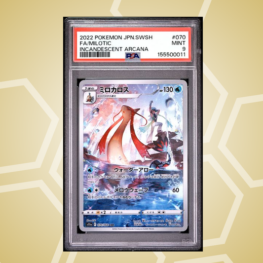 2022 Pokemon Japanese Sword & Shield Incandescent Arcana #070 Fa/Milotic Incandescent Arcana PSA 9