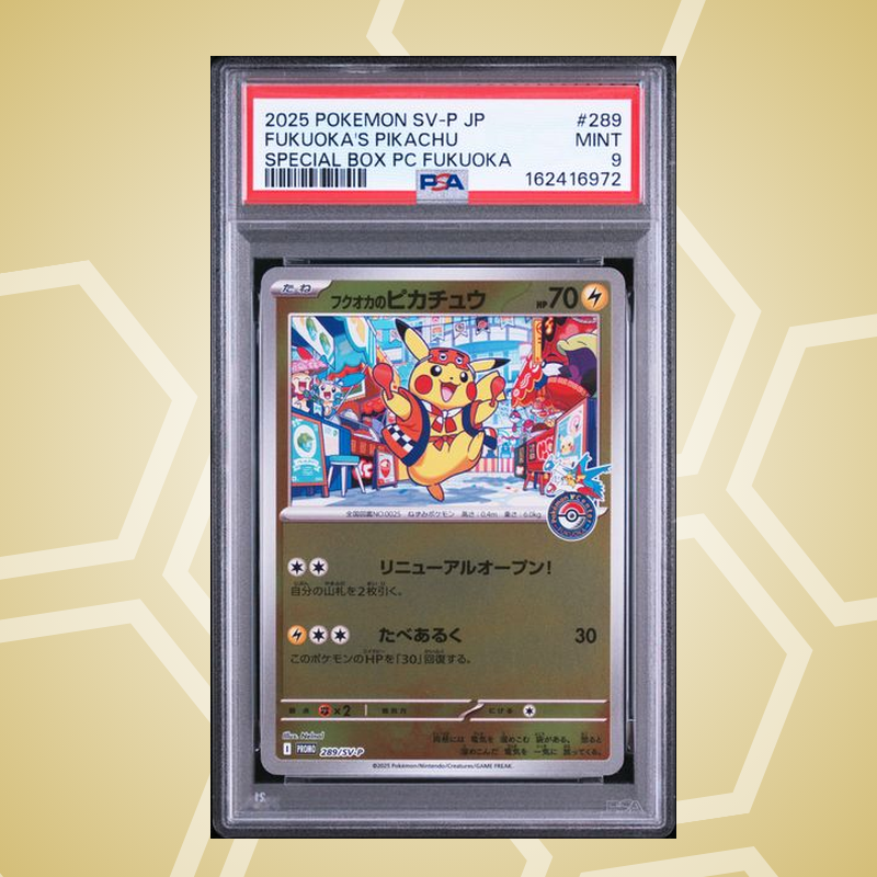 2025 Pokemon Japanese Sv-P Promo #289 Fukuoka'S Pikachu Special Box Pc Fukuoka PSA 9