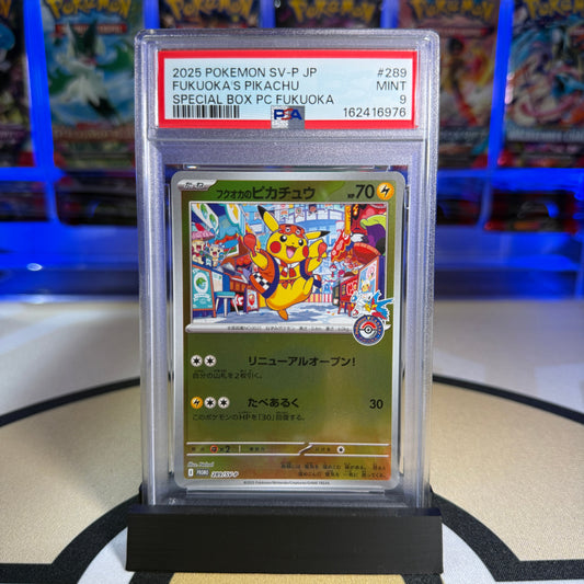 Fukuoka's Pikachu – SV-P Promo #289 – PSA 9 – Cert 162416976