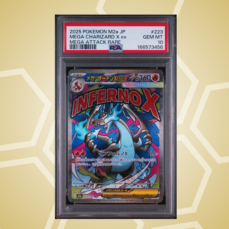 Mega-Glurak X (Charizard) ex Mega Attack Rare – Mega Dream ex JP – PSA 10