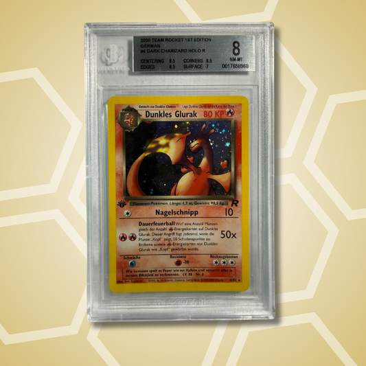 2000 Dunkles Glurak 1. Edition Team Rocket BGS 8 DE