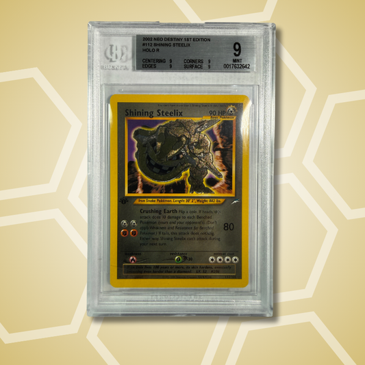 2002 Shining Steelix 1. Edition Neo Destiny BGS 9 EN