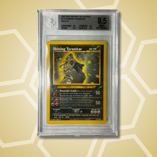 2002 Shining Tyranitar 1. Edition Neo Destiny BGS 8,5 EN